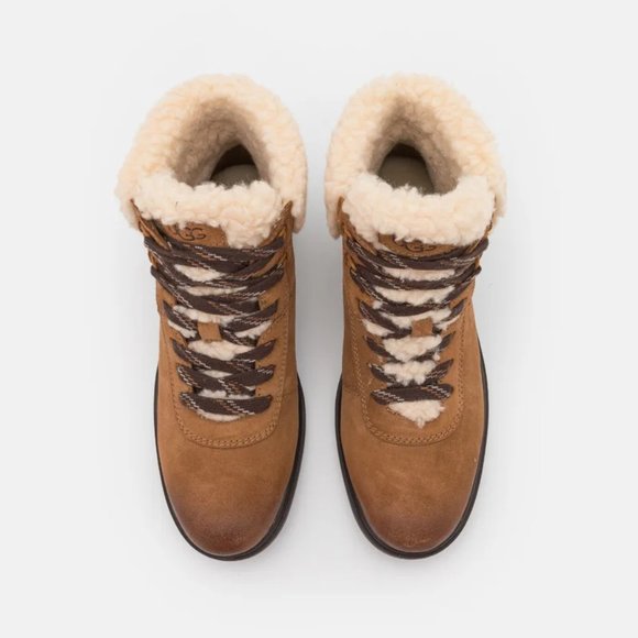 NWT UGG BOOTS - LACE UP - CHESTNUT - Picture 11 of 12